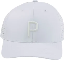 PUMA Men's Tech P Snapback Golf Hat -Ball Series Store 02442304 AshGrey FRT