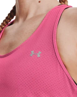 Under Armour Women's HeatGear Racer Tank Top -Ball Series Store 1328962FA22 1328962640 PinkPunk MODDET