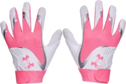Under Armour Girls' Radar Softball Batting Gloves 6 Under Armour Girls' Radar Softball Batting Gloves -Ball Series Store 1355540 641 Pink BCK