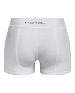 Under Armour Girls' Diamond Utility Slider Shorts -Ball Series Store 1375650 White BCK