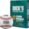 DICK'S Sporting Goods Leather Baseballs - 12 Pack 2 DICK'S Sporting Goods Leather Baseballs - 12 Pack -Ball Series Store 16DSGU12PRMMLTHRBBSBA