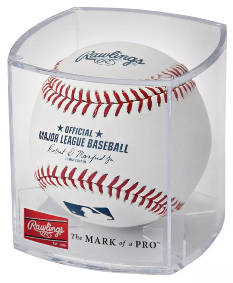 Rawlings MLB Official Game Baseball W/ Display Case 3 Rawlings MLB Official Game Baseball W/ Display Case