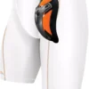 Shock Doctor Boys' Ultra Compression Shorts W/ Cup -Ball Series Store 16SKRBBYSLTRCMPSHSPM White