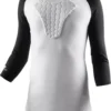 McDavid Youth HEX ¾ Sleeve Sternum Shirt -Ball Series Store 18MCVYHXSTRNM34SHHRT White Black