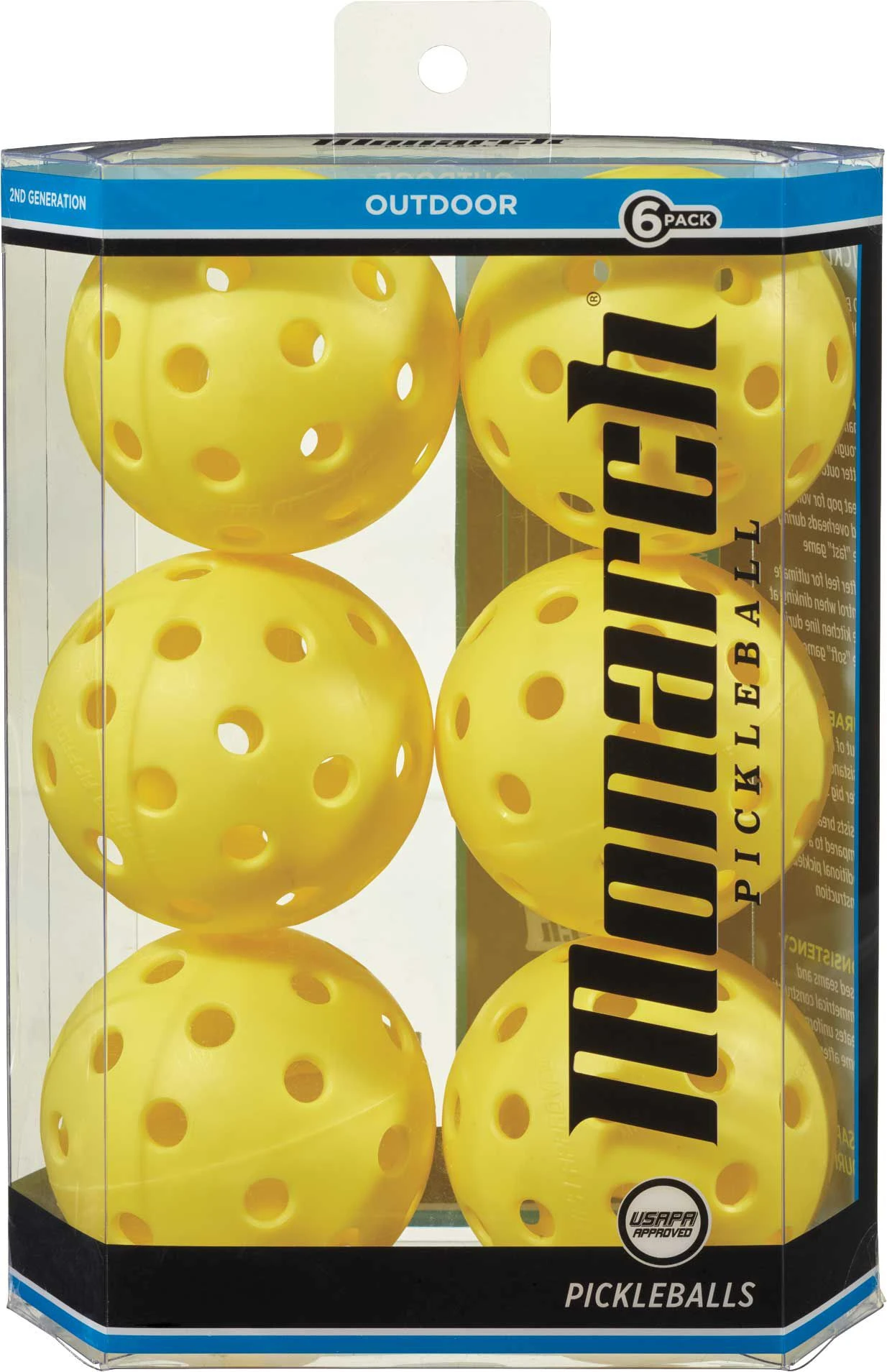 Monarch Outdoor Pickleballs 6-Pack 3 Monarch Outdoor Pickleballs 6-Pack