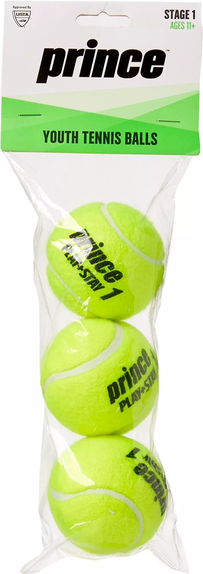 Prince Youth 3-Pack Tennis Balls 3 Prince Youth 3-Pack Tennis Balls