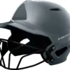 EvoShield XVT Luxe Fitted Softball Batting Helmet -Ball Series Store 19EVSAXVTLXFTTDHLBTH Charcoal