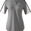 EvoShield Women's E601 2-Button Placket Softball Pullover 2 EvoShield Women's E601 2-Button Placket Softball Pullover -Ball Series Store 19EVSWVWMNS601PLLBBA Charcoal