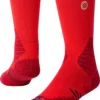 Stance Adult Performance Crew Socks -Ball Series Store 19ST1UCNHPSCRWXXXAPA Red