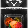 Callaway Neon Mix Ball Markers – 8 Pack -Ball Series Store 20IZZUNNBLLMRKRSXACC