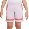 Nike Girls' Fly Crossover Training Shorts 2 Nike Girls' Fly Crossover Training Shorts -Ball Series Store 20NIKGFLYCRSSVRSHAPB Doll Rush Orange