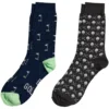 Walter Hagen Men's Novelty Crew Golf Socks - 2 Pack