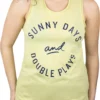 Baseballism Women's "Sunny Days & Double Plays" Aya Tank Top -Ball Series Store 21BLLWSNNYDYSWTNKBBA Yellow