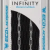 ECD Women's Infinity Lacrosse Mesh -Ball Series Store 21ECDWNFNTYMSHXXXLXC Black Black White Striker