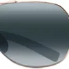 Maui Jim Guardrails Polarized Aviator Sunglasses -Ball Series Store 21MJIUGRDRLSSLVRGSGS Silver Light Blue