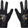 Under Armour Youth Clean Up Batting Gloves -Ball Series Store 21UARBYTHCLNP21RDBAS Black Black