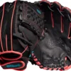 Wilson 11.5" Girls' Flash Series Softball Glove -Ball Series Store 21WILG2022FLSH115CTM Black Pink Blue