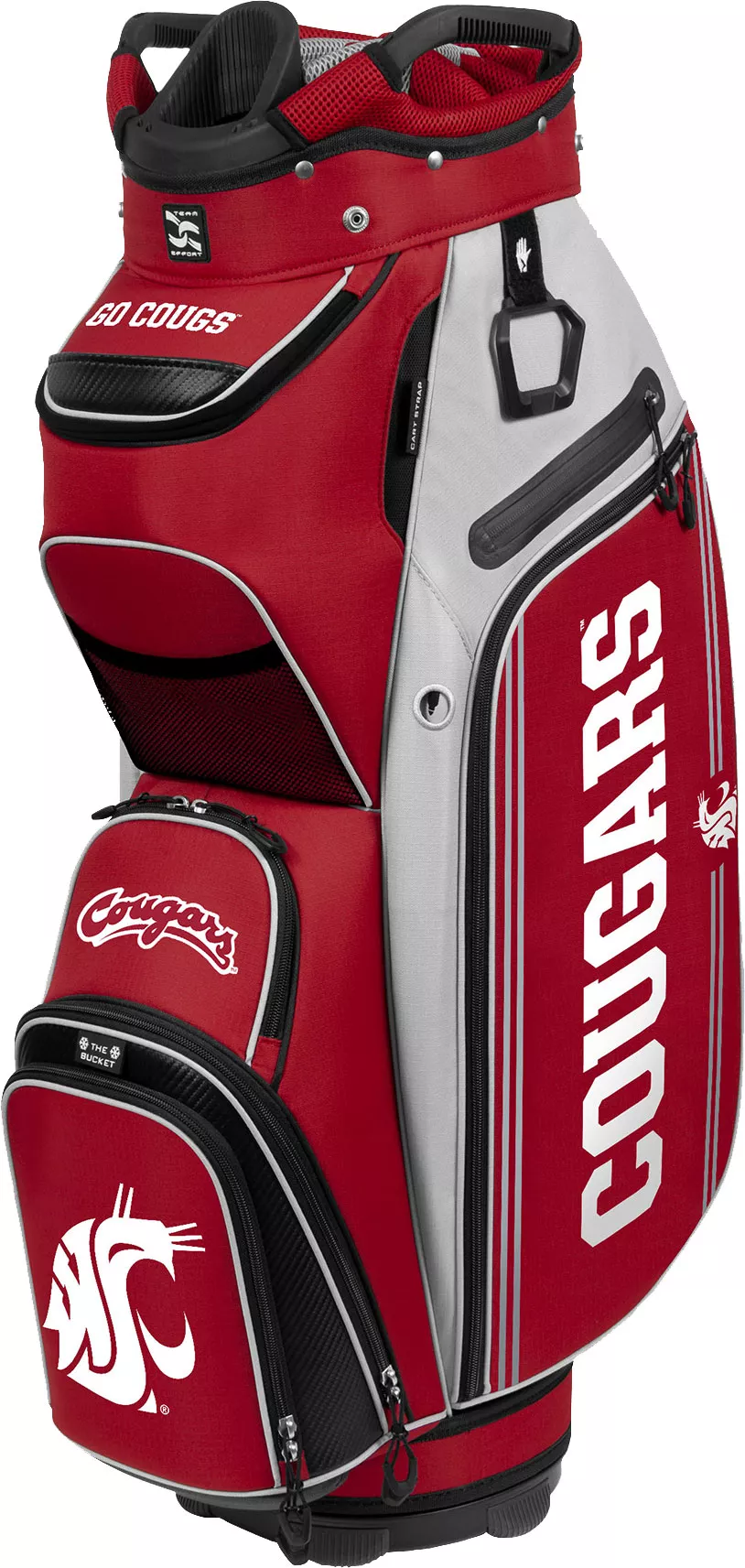 WinCraft Team Effort Washington State Cougars Bucket III Cooler Cart Bag 3 WinCraft Team Effort Washington State Cougars Bucket III Cooler Cart Bag
