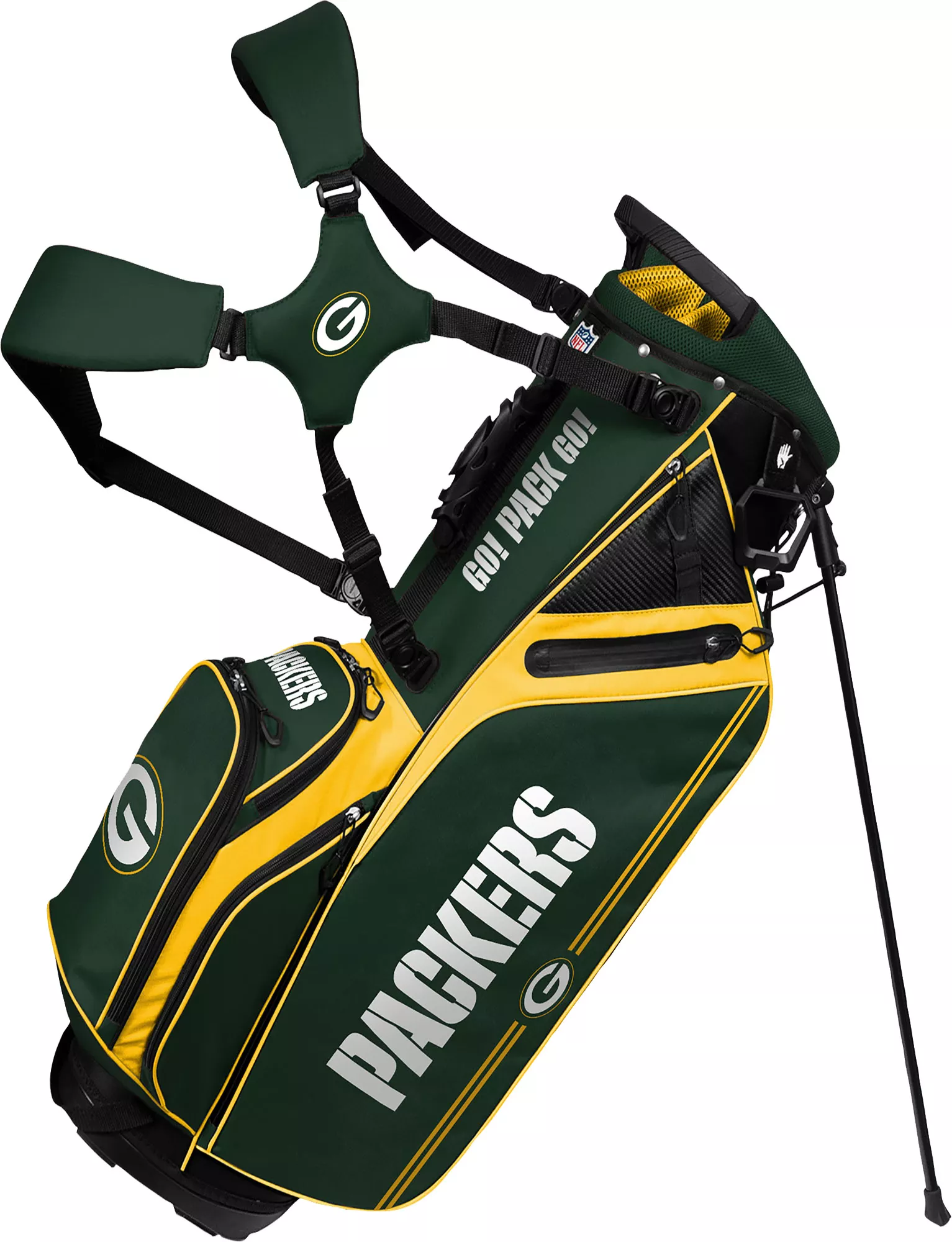 WinCraft Team Effort Green Bay Packers Caddie Carry Hybrid Bag 3 WinCraft Team Effort Green Bay Packers Caddie Carry Hybrid Bag