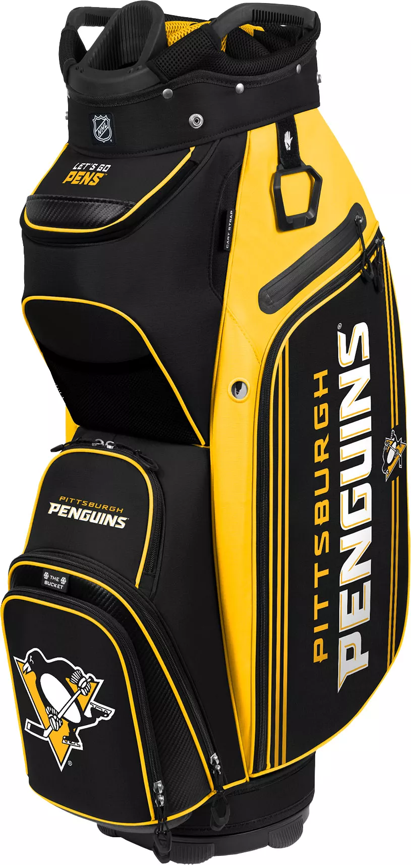 WinCraft Team Effort Pittsburgh Penguins Bucket III Cooler Cart Bag 3 WinCraft Team Effort Pittsburgh Penguins Bucket III Cooler Cart Bag