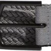 Adidas Men's Braided Stretch Belt -Ball Series Store 22ADIMBRDDSTRTCHBAPA Grey