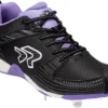 Ringor Women's FLITE Pitching Metal Fastpitch Softball Cleats -Ball Series Store 22IYZWRNGRFLGHTSPCLTC Black Purple