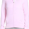 Lady Hagen Women's Embossed Full-Zip Golf Jacket -Ball Series Store 22LHAWMBSSDFLLZPJAPO Fresco Pink