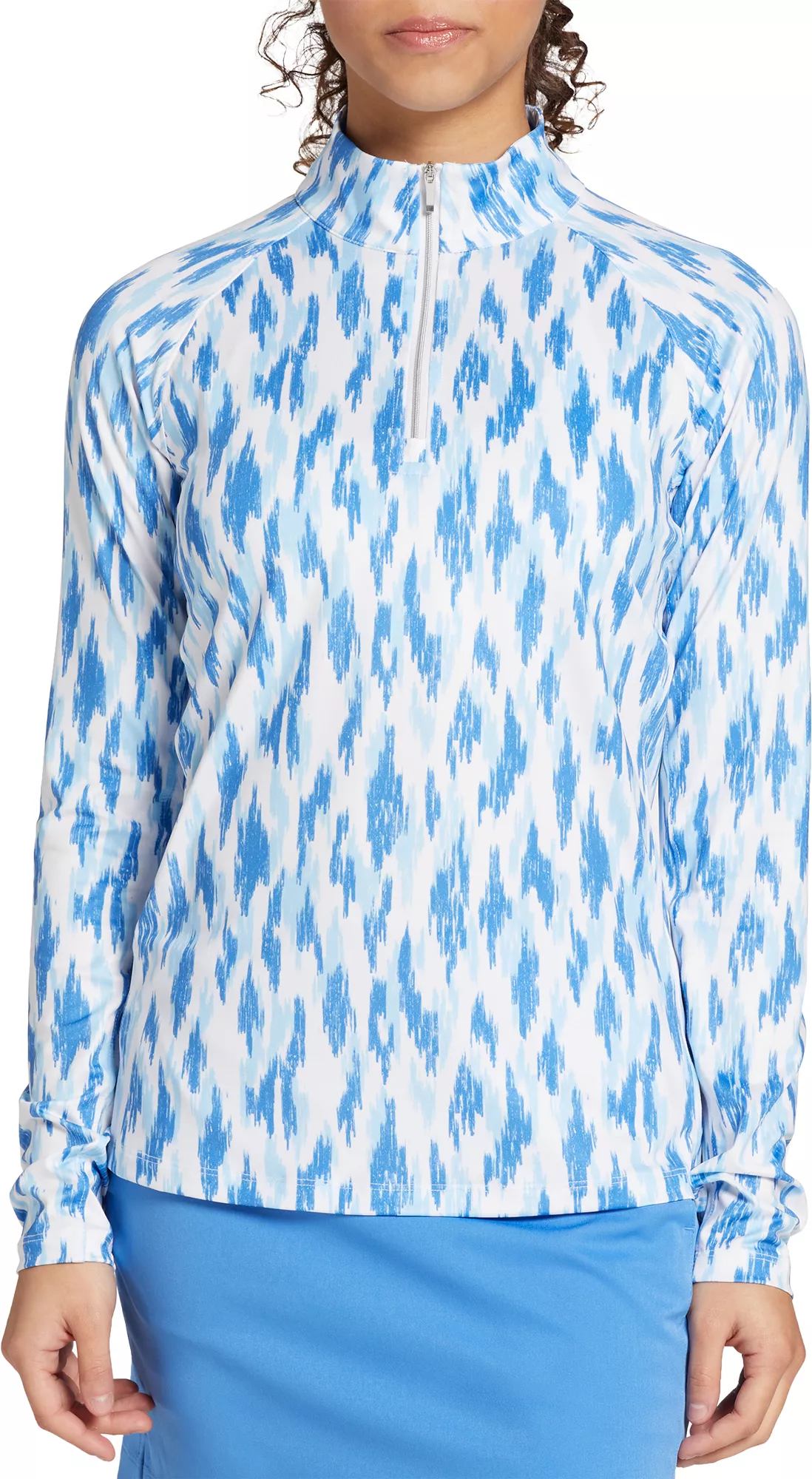 Lady Hagen Women's Printed UV Long Sleeve Golf 1/4 Zip 3 Lady Hagen Women's Printed UV Long Sleeve Golf 1/4 Zip