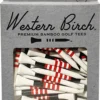 Western Birch Signature Crimson 2.75" Golf Tees - 50 Pack
