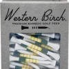 Western Birch Signature Emerald 2.75" Golf Tees - 50 Pack -Ball Series Store 22NGRUMRLD27550PCACC