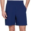 Prince Men's Match 7” Woven Tennis Shorts -Ball Series Store 22PRCMMTCH7WVNSHRRCQ Blue Depths