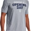 Under Armour Men's Baseball Opening Day T-Shirt -Ball Series Store 22UARMMBSBLPNNGDYBBA Gray White