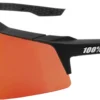 100% Speedcraft XS Sunglasses -Ball Series Store 22WHUUSPDCRFTXSBKSGS Black Red Mirror