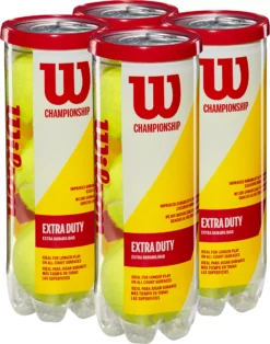 Wilson Championship Extra Duty Tennis Balls - 4 Pack