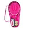 Wilson Burn Pink 25 Junior Starter Set Kit -Ball Series Store 22WILYBRNPNKJRKTXTNN Pink