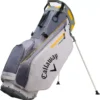 Callaway 2023 Fairway 14 Stand Bag 2 Callaway 2023 Fairway 14 Stand Bag -Ball Series Store 23CWYU2023FRWY14SBAG Charcoal Cream Plaid Gold