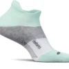 Feetures! Women's Elite Max Cushion No Show Tab Golf Socks -Ball Series Store 23FEEWGLFMXCSHNNSAPA Mint
