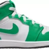 Jordan Kids' Preschool Air Jordan 1 Mid Basketball Shoes -Ball Series Store 23JDNYJ1MDGRNBLKWKDSA Green Black White
