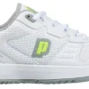 Prince Women's Prime Position Pickleball Shoes -Ball Series Store 23PRCWPCKLBLLSHWHFTW White Grey