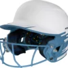 Rawlings Senior Mach Ice Softball Batting Helmet -Ball Series Store 23RAWASRMCHCSFTBLBTH White Columbia Blue