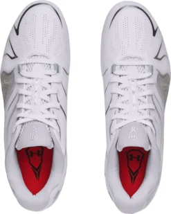 Under Armour Men's Command MC Lacrosse Cleats -Ball Series Store 3023385 100 WhiteSilver AL
