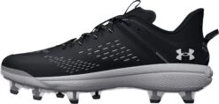 Under Armour Men's Yard MT TPU Baseball Cleats -Ball Series Store 3025591 001 BlackWhite INS