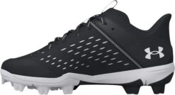 Under Armour Kids' Leadoff RM Baseball Cleats -Ball Series Store 3025600 001 BlackWhite INS