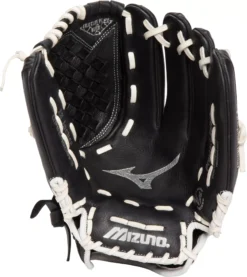 Mizuno 12'' Girls' Prospect Select Series Softball Glove -Ball Series Store 312825 BlackWhite PALM