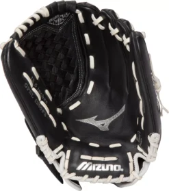 Mizuno 12.5'' Girls' Prospect Select Series Softball Glove 9 Mizuno 12.5'' Girls' Prospect Select Series Softball Glove -Ball Series Store 312855L BlackWhite PALM