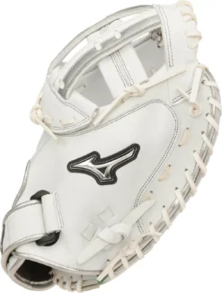 Mizuno 34'' MVP Select Series Fastpitch Catcher's Mitt -Ball Series Store 313037R WhiteSilver SDER