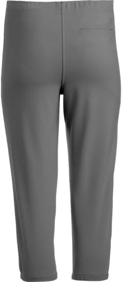 Mizuno Women's Unbelted Stretch Softball Pants 5 Mizuno Women's Unbelted Stretch Softball Pants -Ball Series Store 350629Z Charcoal BCK