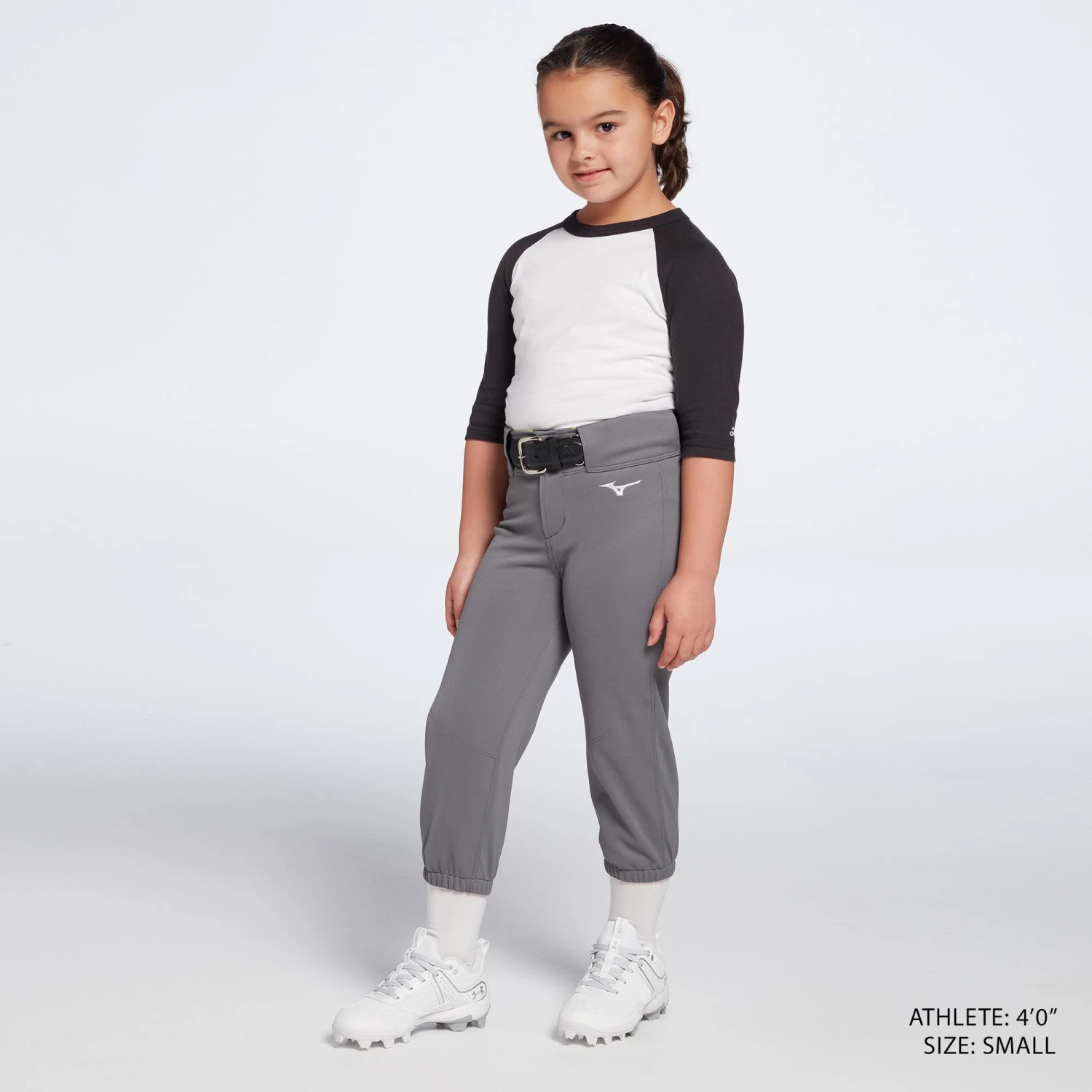 Mizuno Girls' Belted Stretch Softball Pants 5 Mizuno Girls' Belted Stretch Softball Pants - Image 3