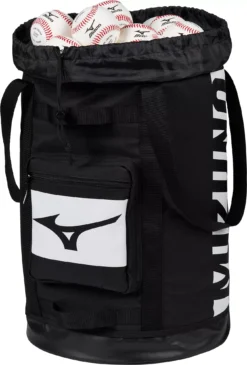 Mizuno Baseball/Softball Coach's Ball Tote -Ball Series Store 360314 909001 Black OPN