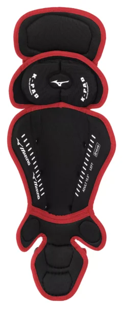 Mizuno Adult Samurai Catcher's Leg Guards -Ball Series Store 380408 901201 BlackCardinal BCK
